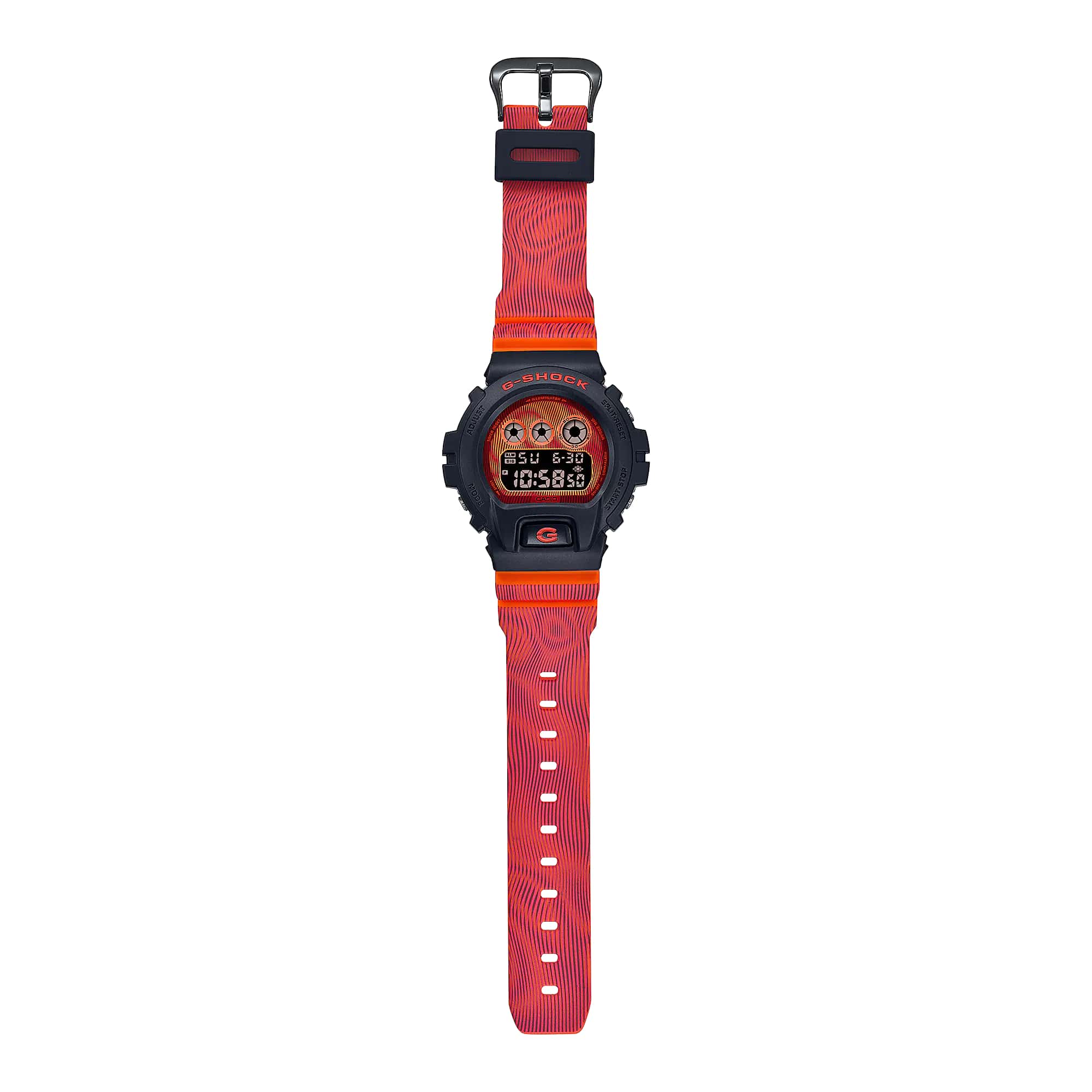 Casio Casio G-Shock DW-6900TD-4DR (DW-6900TD-4), g-shock япония мужские часы на браслете пластик боковой вид