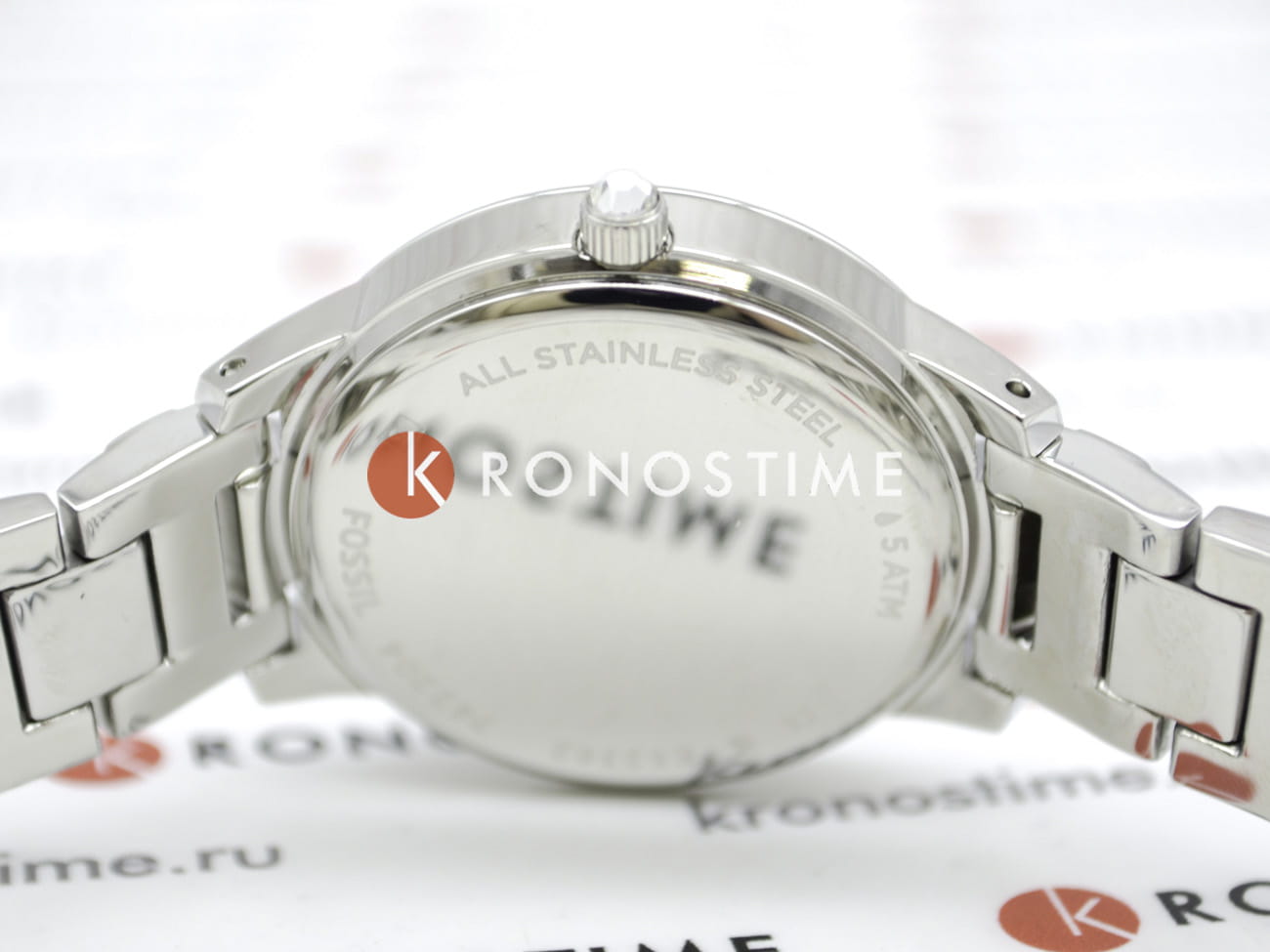 Fossil ES2362 женские часы застежка крупным планом