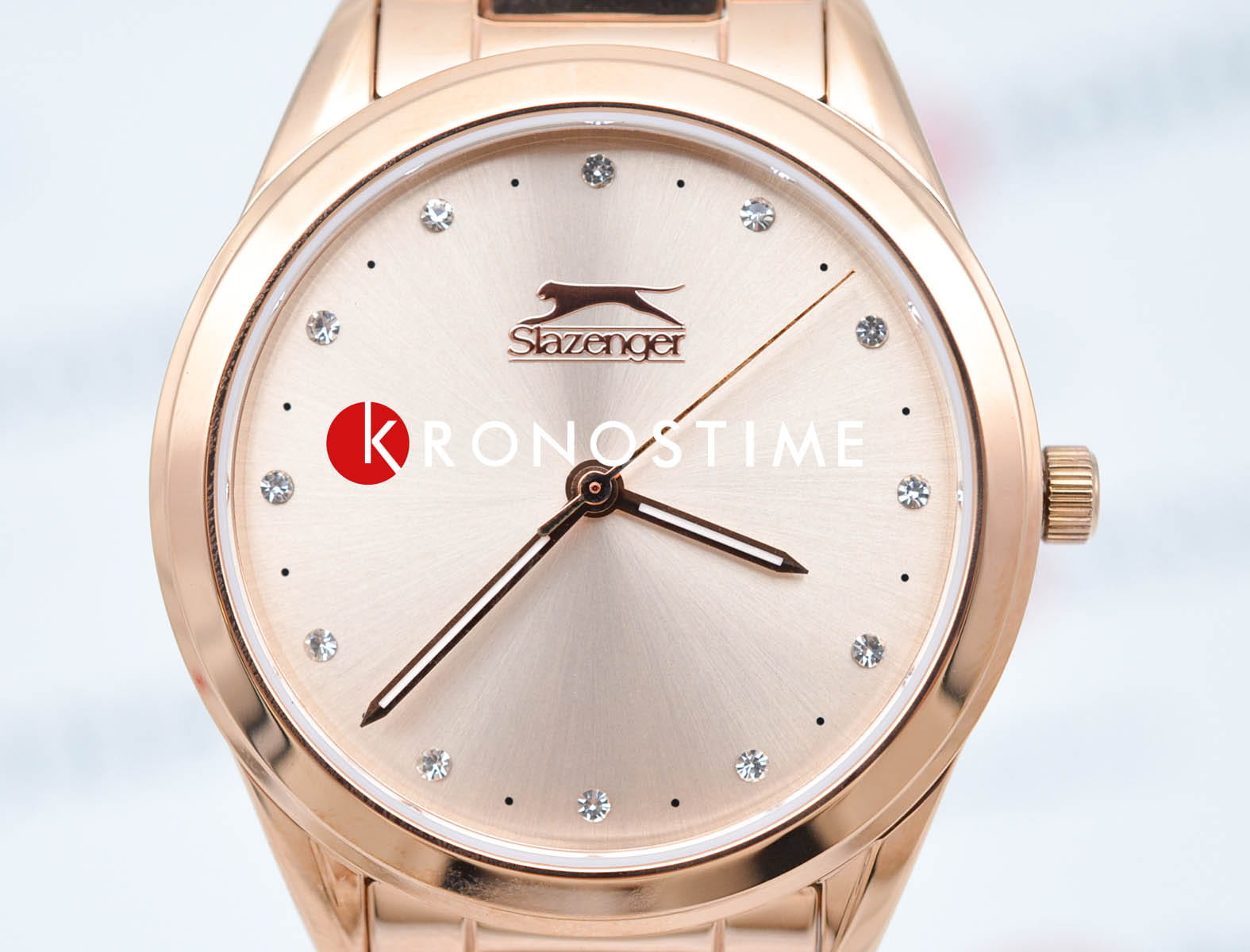 Slazenger Slazenger SL.09.2013.3.02,  англия женские часы на браслете суперметалл с ip покрытием боковой вид