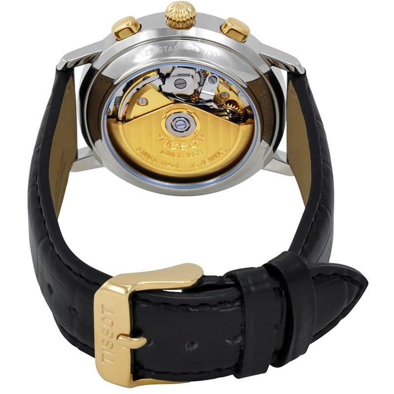 Tissot Tissot Bridgeport Automatic Valjoux 18K Gold T71.0.427.33, t gold швейцария мужские часы на браслете кожаный боковой вид