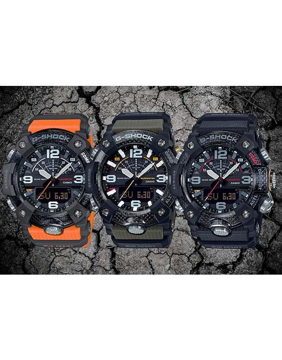 Casio Casio G-Shock GG-B100-1A Mudmaster - задняя крышка карбон корпуса, япония часы