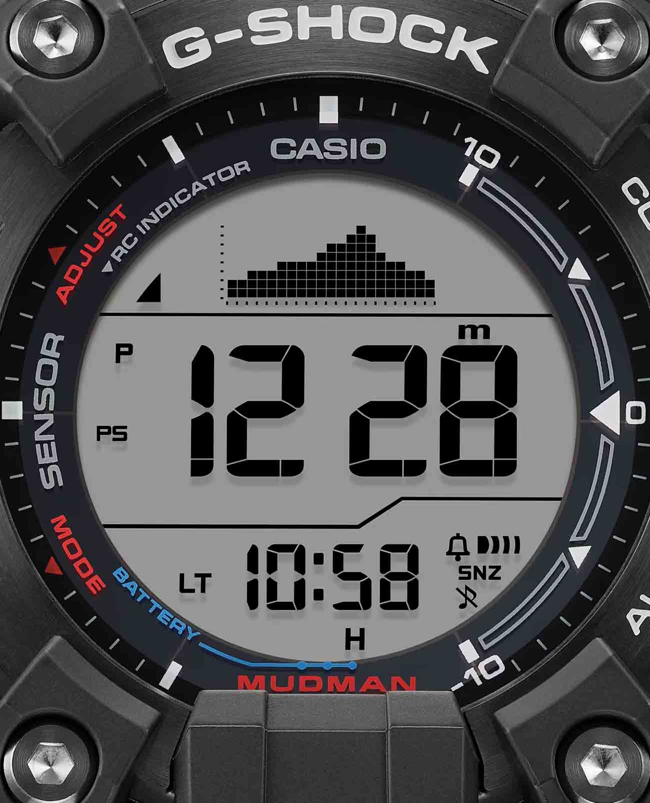 Casio Casio G-Shock GW-9500TLC-1DR электронные мужские часы часы крупный план  циферблата