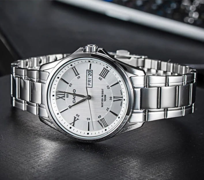 Casio Casio Collection MTP-1384D-7AVDF (MTP-1384D-7A)  - задняя крышка сталь металл корпуса, япония часы