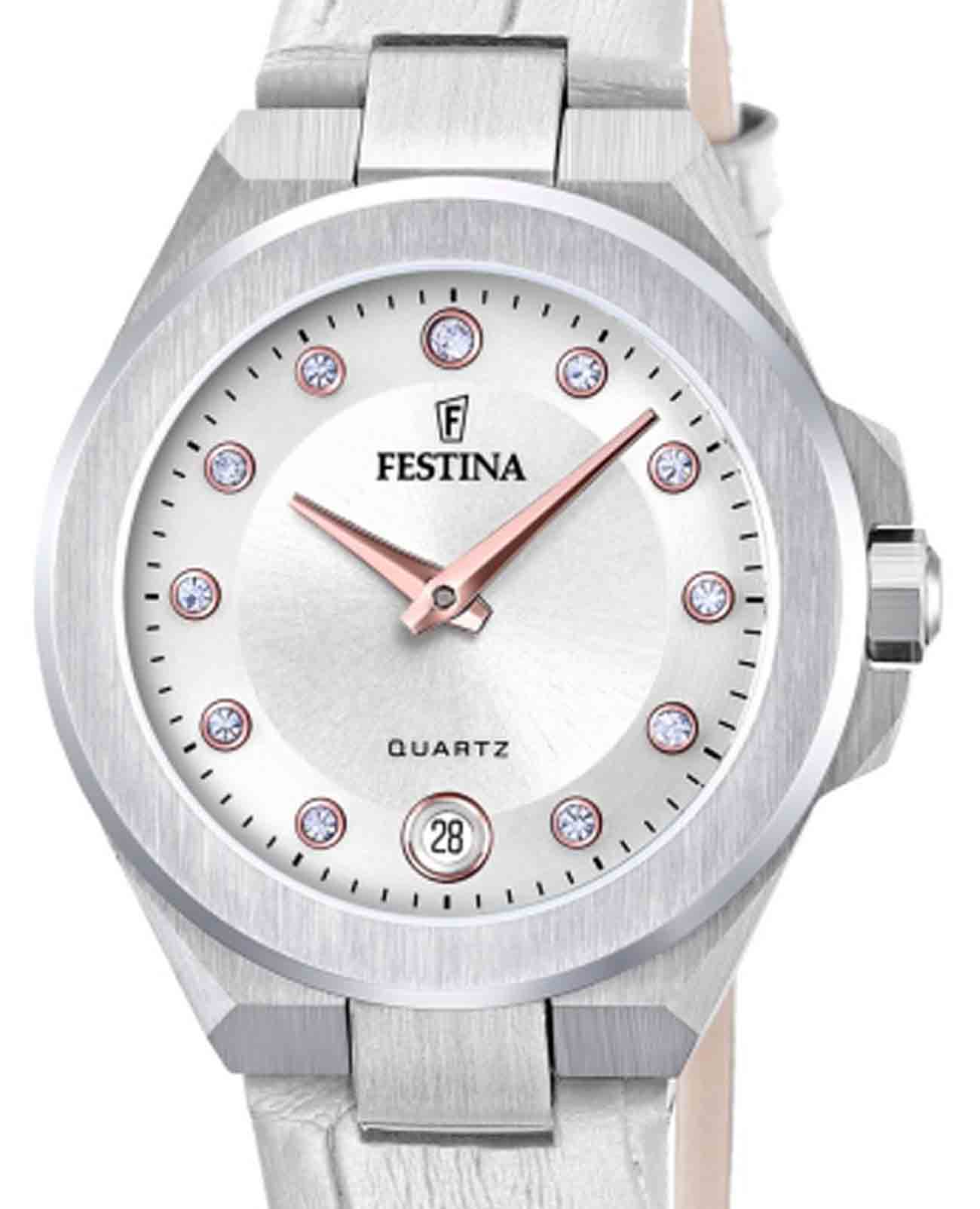 Festina Festina Mademoiselle F20701/1,  испания женские часы на браслете кожаный боковой вид