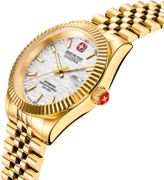Swiss Military Hanowa Swiss Military Hanowa Master Diligenter SMWGL0005410,  швейцария мужские часы на браслете нержавеющая сталь с ip-покрытием боковой вид