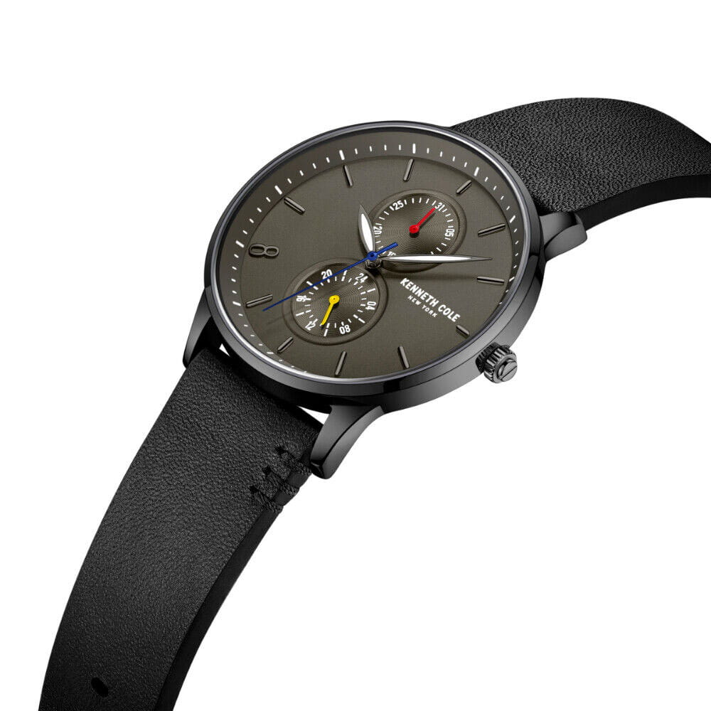 Kenneth Cole Kenneth Cole Classic KCWGF2233403,  сша мужские часы на браслете кожаный боковой вид