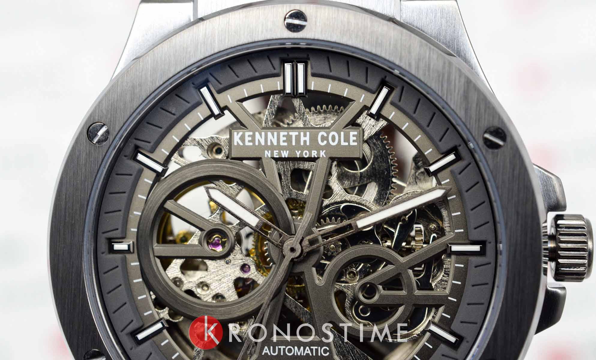 Kenneth Cole Kenneth Cole Automatic KCWGE0033502 мужские часы черный циферблат на запястье