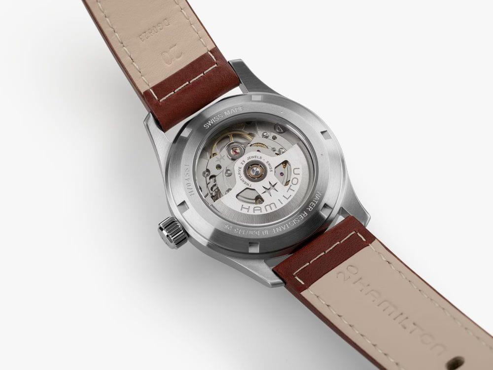 Hamilton Hamilton Khaki Field Auto H70455540 механические мужские часы часы крупный план синий циферблата