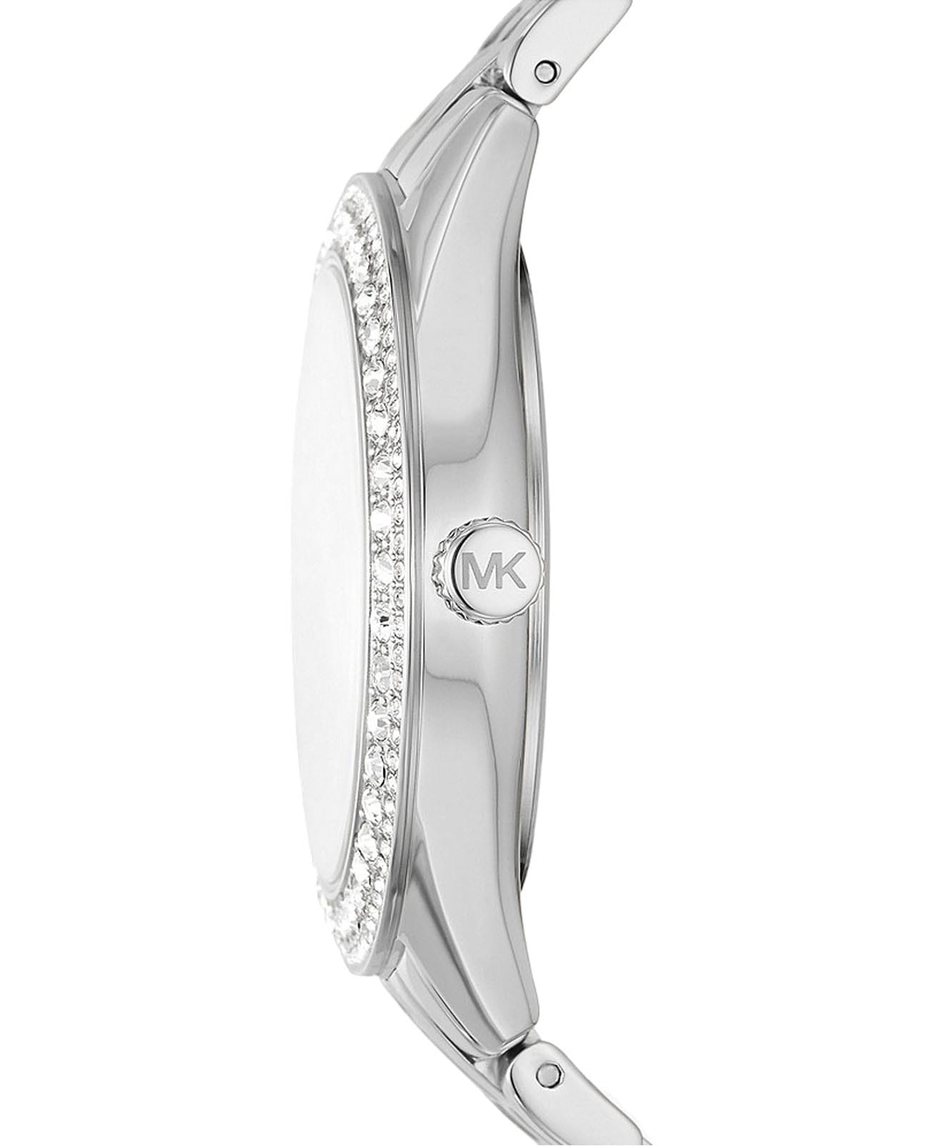 Michael Kors Michael Kors Harlowe MK4708,  сша женские часы на браслете нержавеющая сталь боковой вид