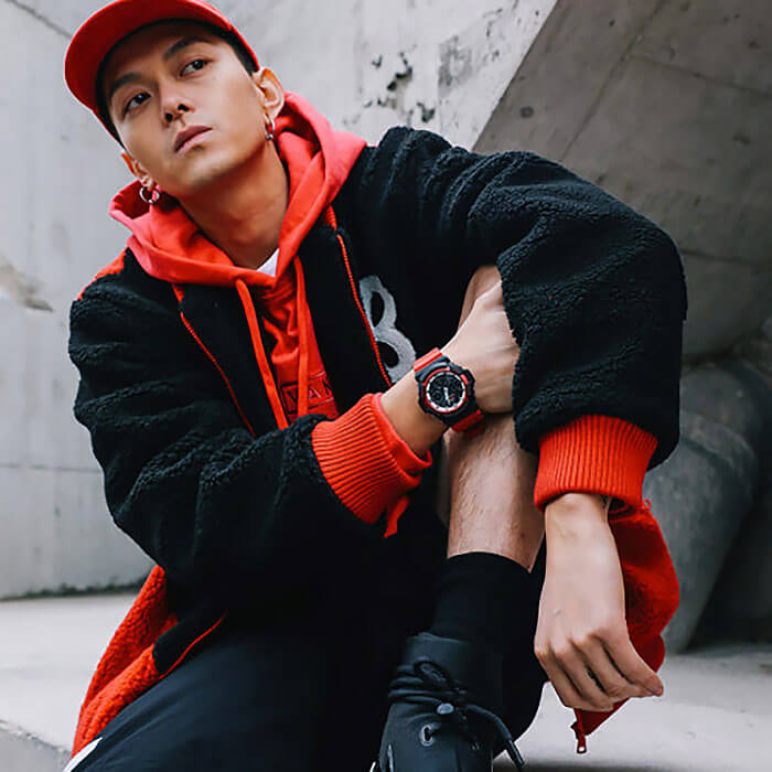 Casio Casio G-Shock GAW-100RB-1A электронные часы с аксессуарами мужские часы модель GAW-100RB-1AER