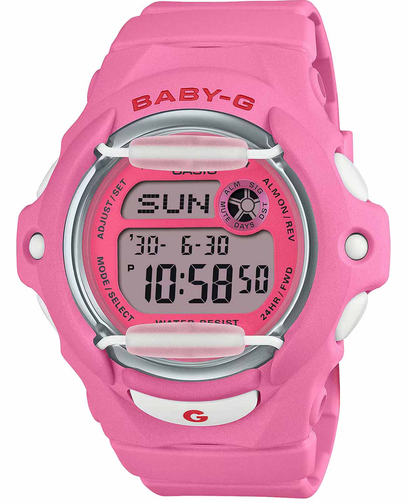 Casio Casio Baby-G BG-169CH-4  BG-169CH-4 кварцевые женские часы  циферблат, браслет пластик — вид спереди