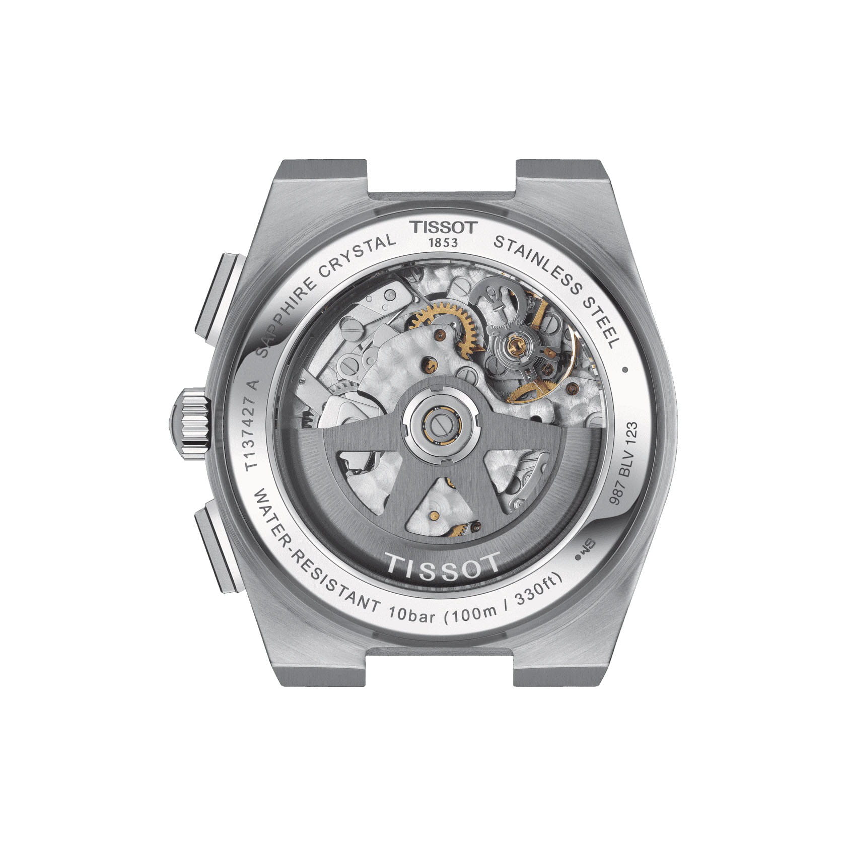Tissot Tissot PRX Automatic Chronograph T137.427.11.041.00 мужские часы синий циферблат на запястье