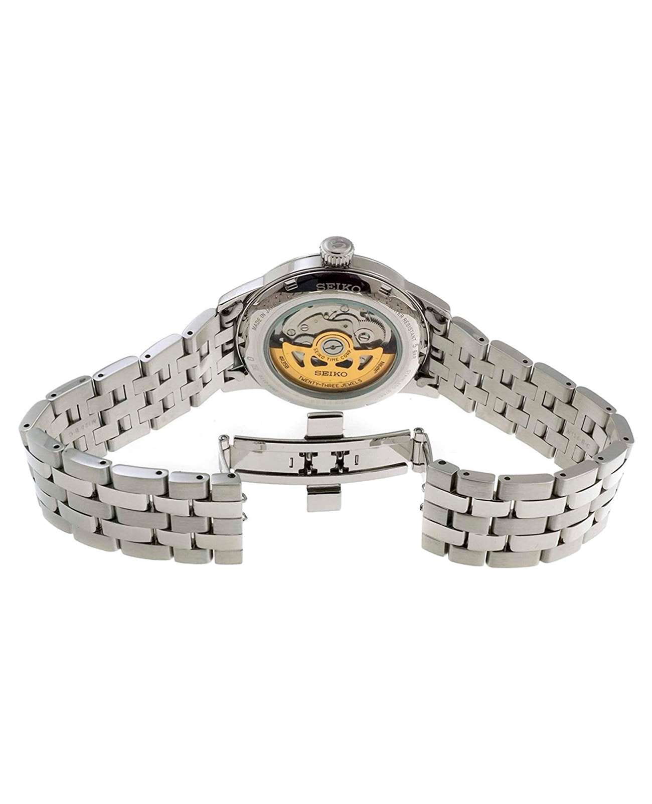 Seiko Seiko Presage SRPE15J1 япония наручные мужские часы заводная головка с логотипом Seiko