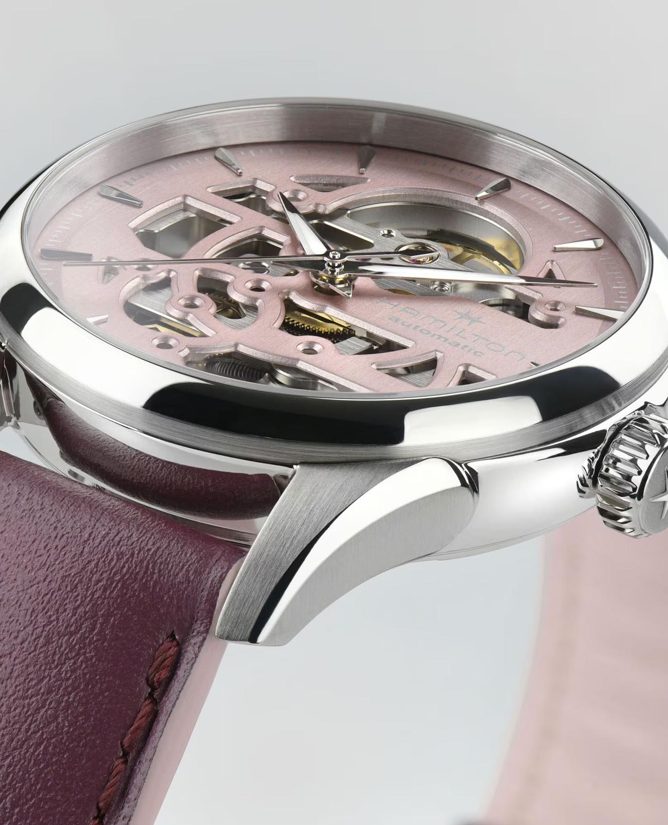 Hamilton Hamilton Jazzmaster Skeleton Lady Auto H32265870 H32265870 оригинальные женские часы в комплекте с коробкой