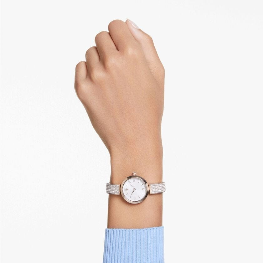 Swarovski Swarovski Illumina 5671196 кварцевые женские часы часы крупный план белый циферблата