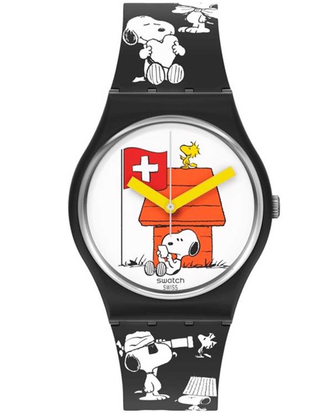 Swatch Swatch Gent Biosourced Standart SO28Z107  SO28Z107 кварцевые женские часы цветной циферблат, браслет силикон — вид спереди