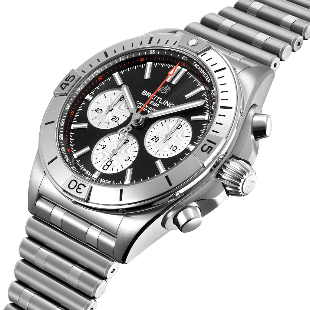 Breitling Breitling Chronomat B01 42 AB0134101B1A1 , наручные мужские часы фото под углом