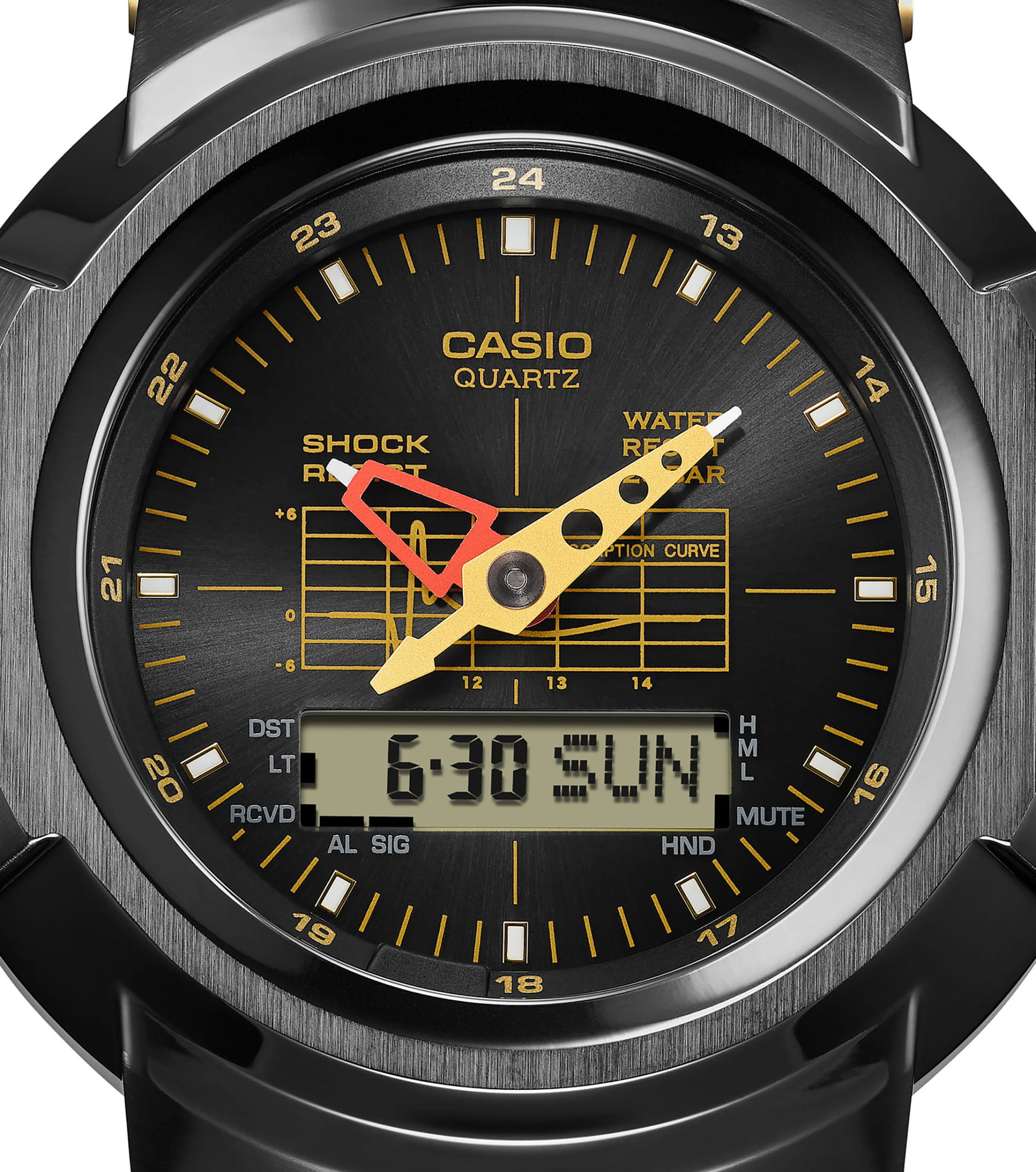 Casio Casio G-Shock AWM-500GC-1AJR, g-shock япония мужские часы на браслете нержавеющая сталь боковой вид