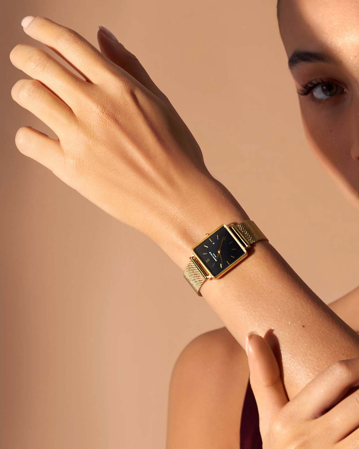 Rosefield Rosefield The Boxy QBMG-Q06 , наручные женские часы фото под углом