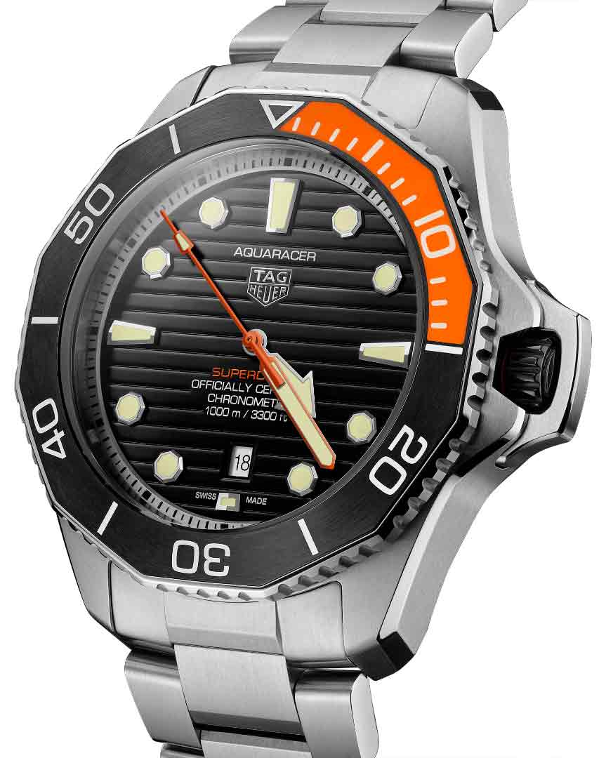 Оригинальные часы TAG Heuer TAG Heuer Aquaracer Professional 1000 Superdiver Date WBP5A8A.BF0619 механические калибр механизма  общий вид