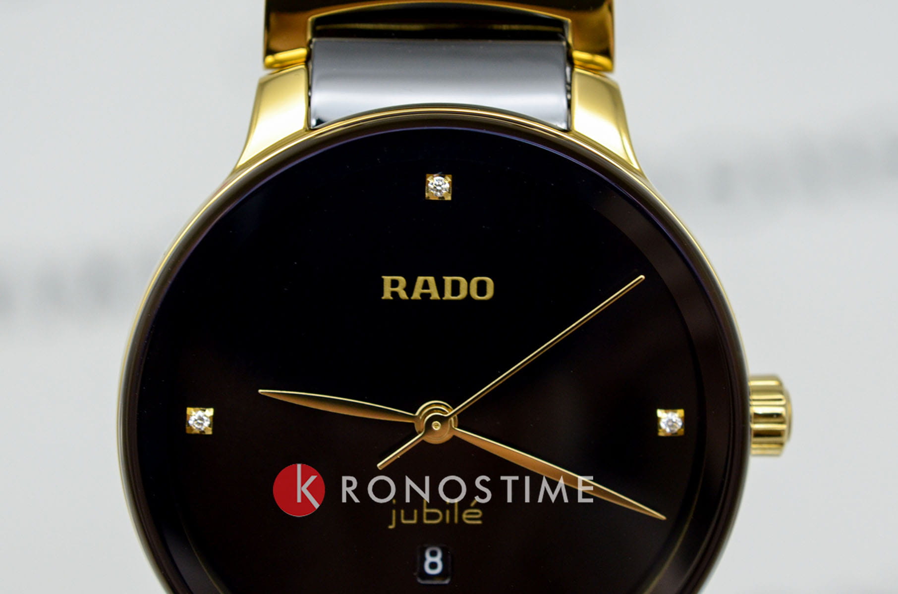 Rado Rado Centrix Diamonds R30025712, centrix швейцария женские часы на браслете высокотехнологичная керамика + нержавеющая сталь с pvd покрытием боковой вид