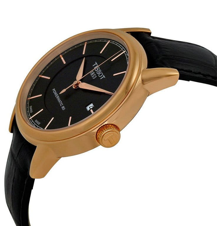 Tissot Tissot Carson Powermatic 80 T085.407.36.061.00, t-classic швейцария мужские часы на браслете кожаный боковой вид