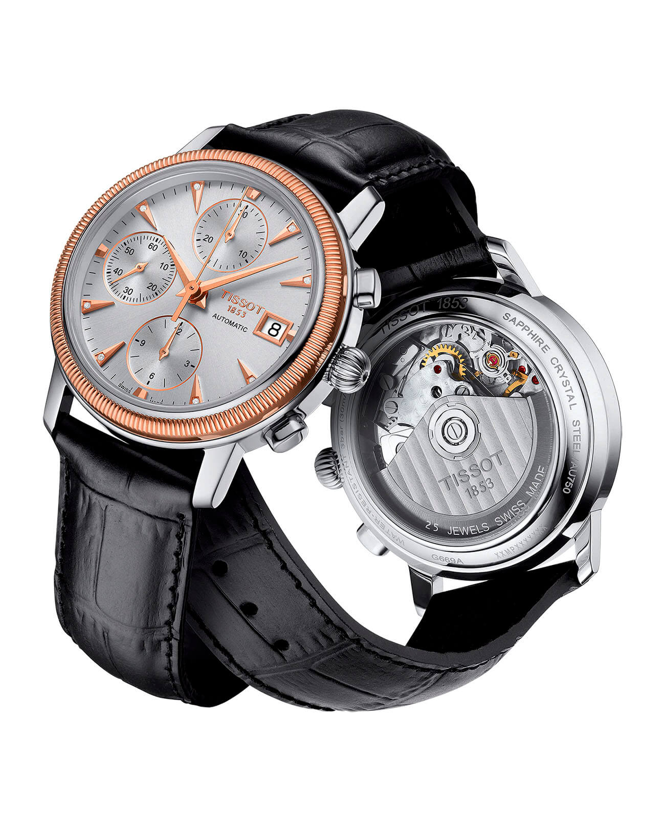 Tissot Tissot Bridgeport Automat 18K Gold T921.427.46.036.00 Bridgeport, наручные мужские часы фото под углом