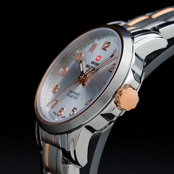 Swiss Military by Chrono Swiss Military by Chrono SM34040.11,  швейцария женские часы на браслете  нейлоновое волокно с полиуретановыми вставками боковой вид