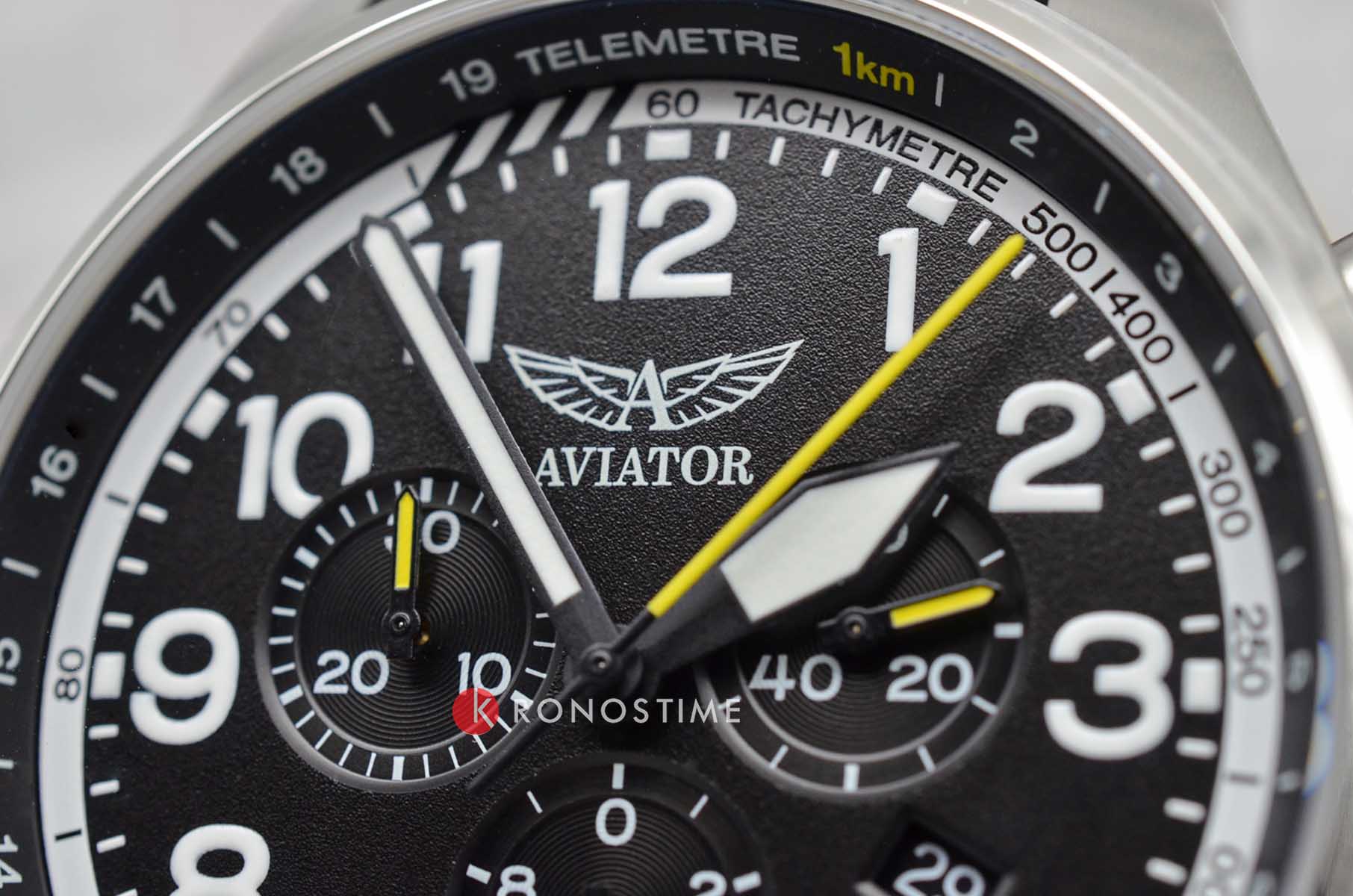 Оригинальные часы Aviator Aviator Airacobra V.2.25.0.169.4 кварцевые калибр механизма ronda 5040.d общий вид