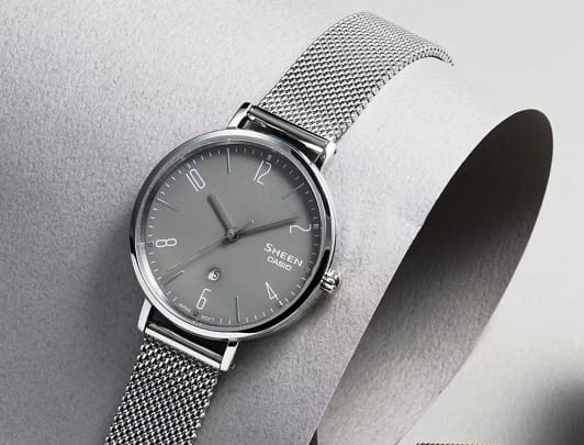 Casio Casio Sheen SHE-4562M-8A , наручные женские часы фото под углом