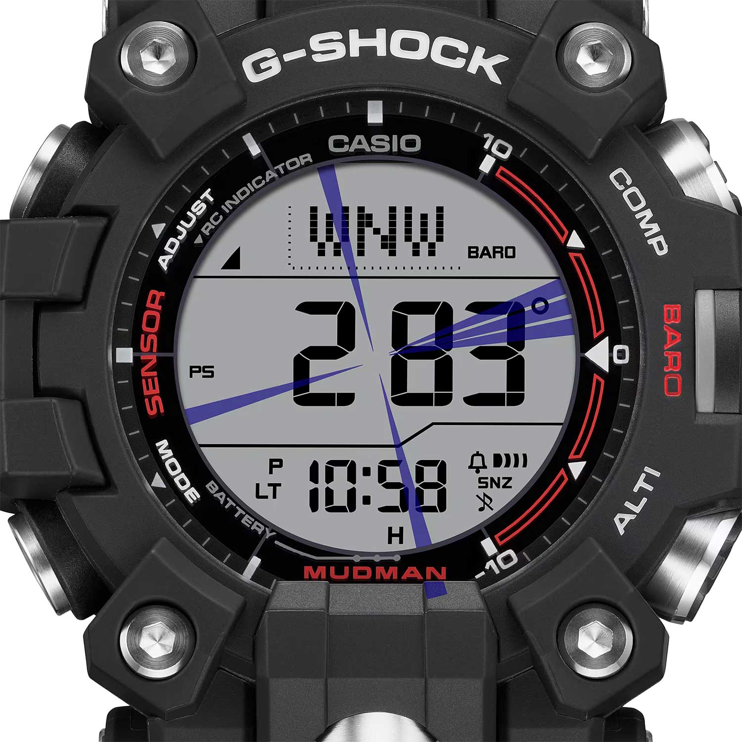Casio GW-9500-1 мужские часы застежка крупным планом