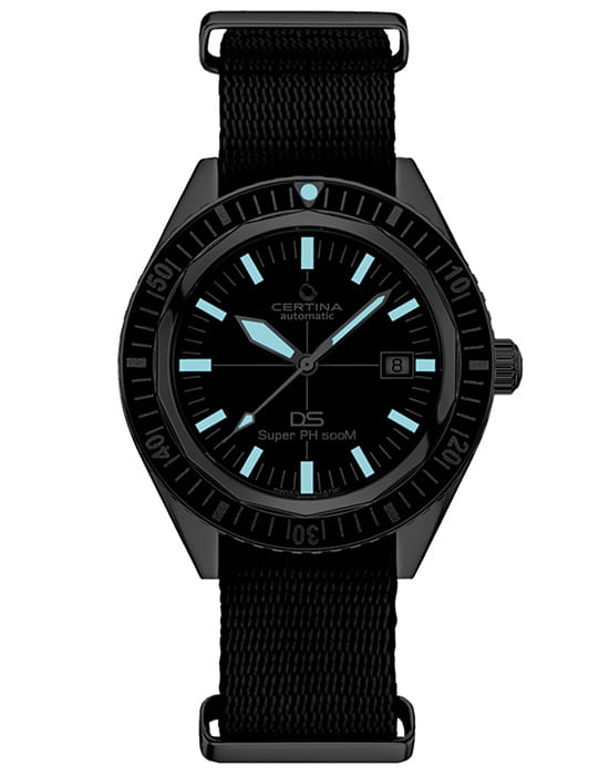 Certina Certina DS Super PH500M C037.407.18.050.00, heritage швейцария мужские часы на браслете нержавеющая сталь боковой вид