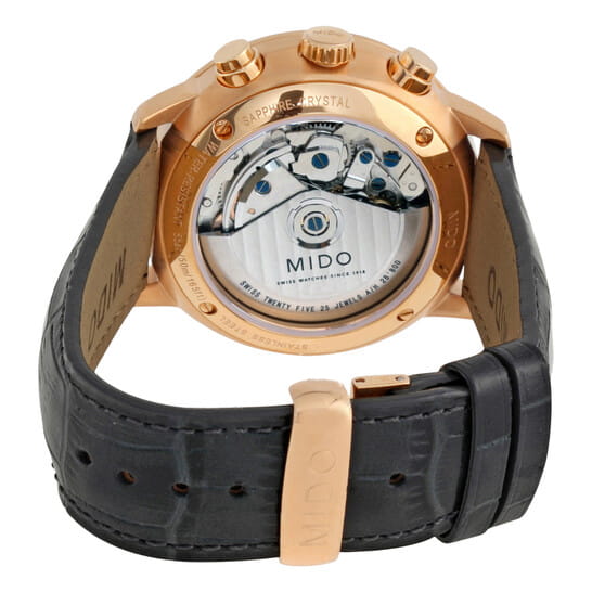 Mido Mido Commander Chronograph M016.414.36.031.59, commander швейцария мужские часы на браслете кожаный боковой вид