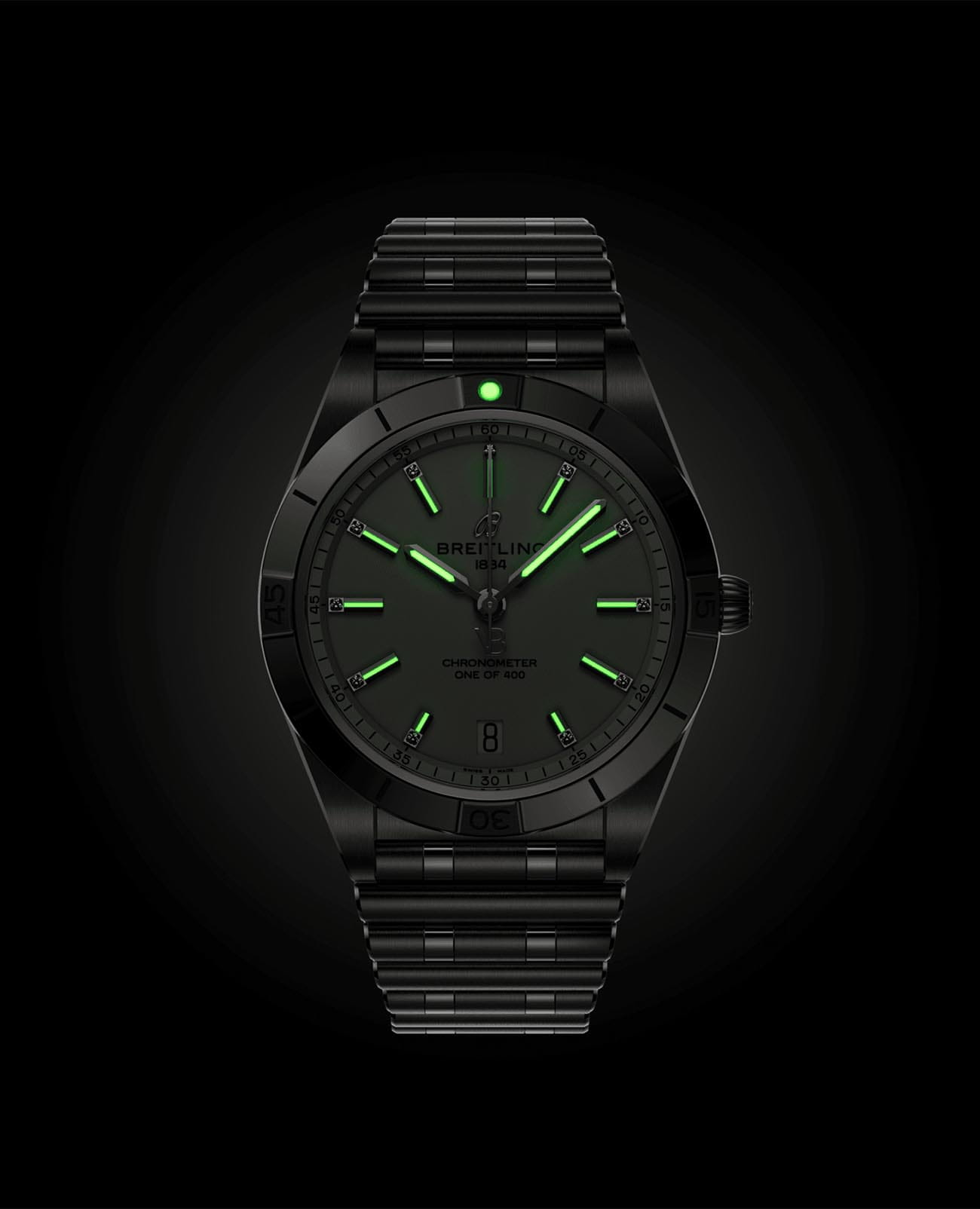 Breitling Breitling Chronomat Automatic 36 Victoria Beckham A103801A1G1A1 женские часы белый циферблат на запястье