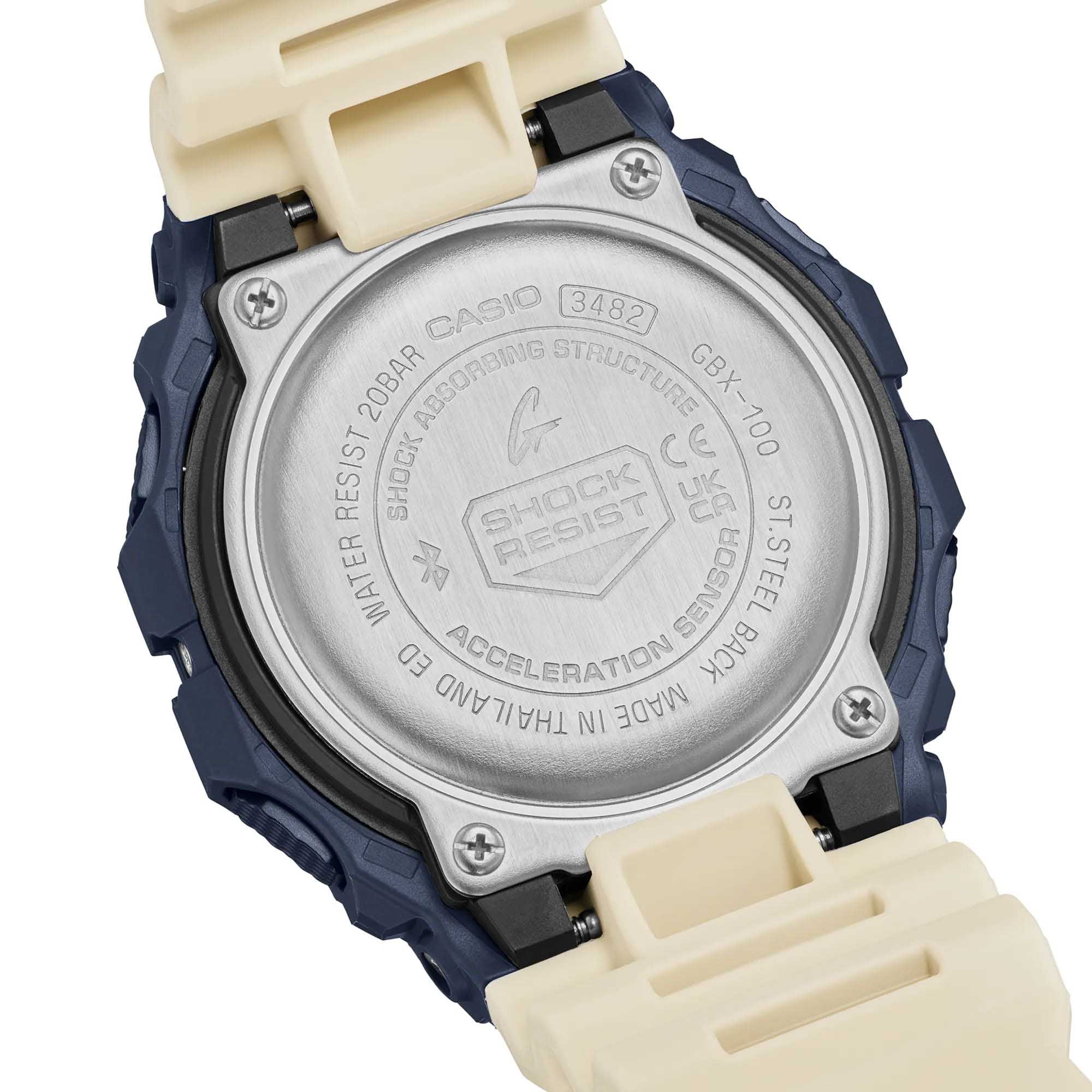 Casio Casio G-Shock GBX-100TT-2 электронные мужские часы часы крупный план черный циферблата