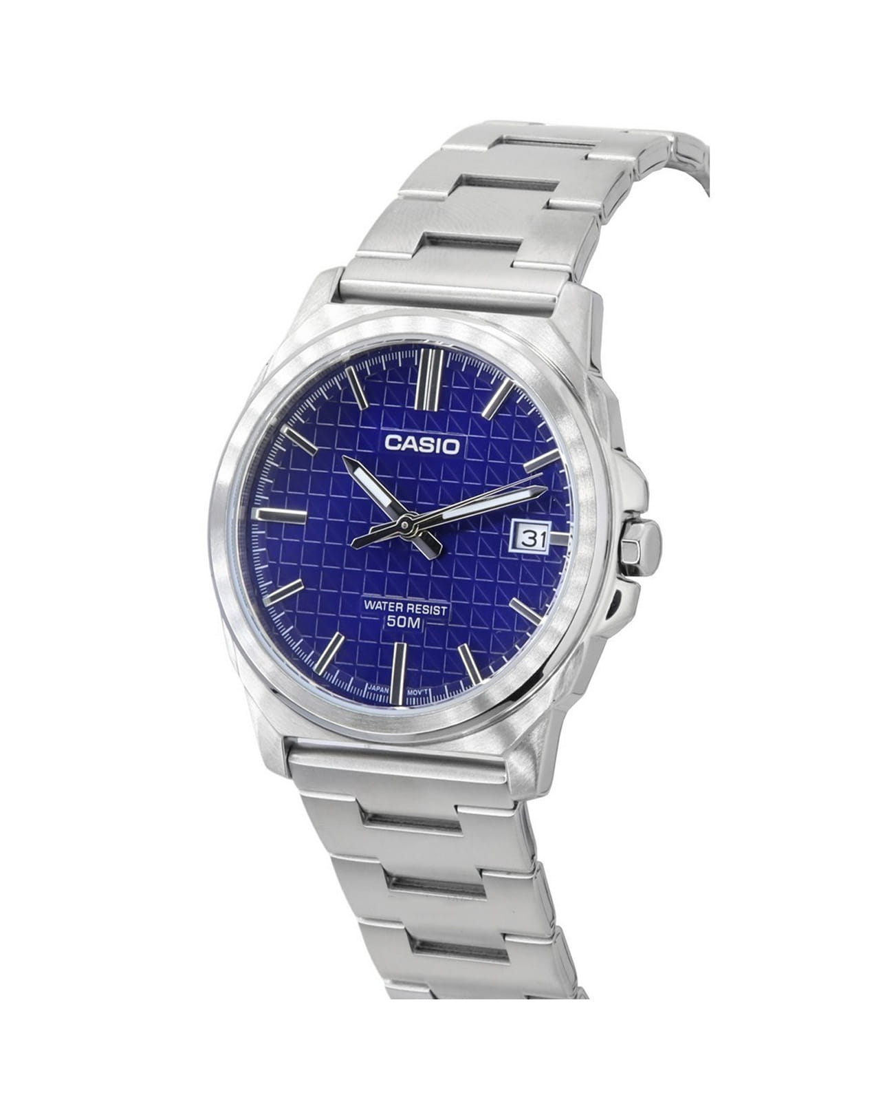 Casio Casio Collection MTP-E720D-2AVDF (MTP-E720D-2A), collection япония мужские часы на браслете нержавеющая сталь боковой вид