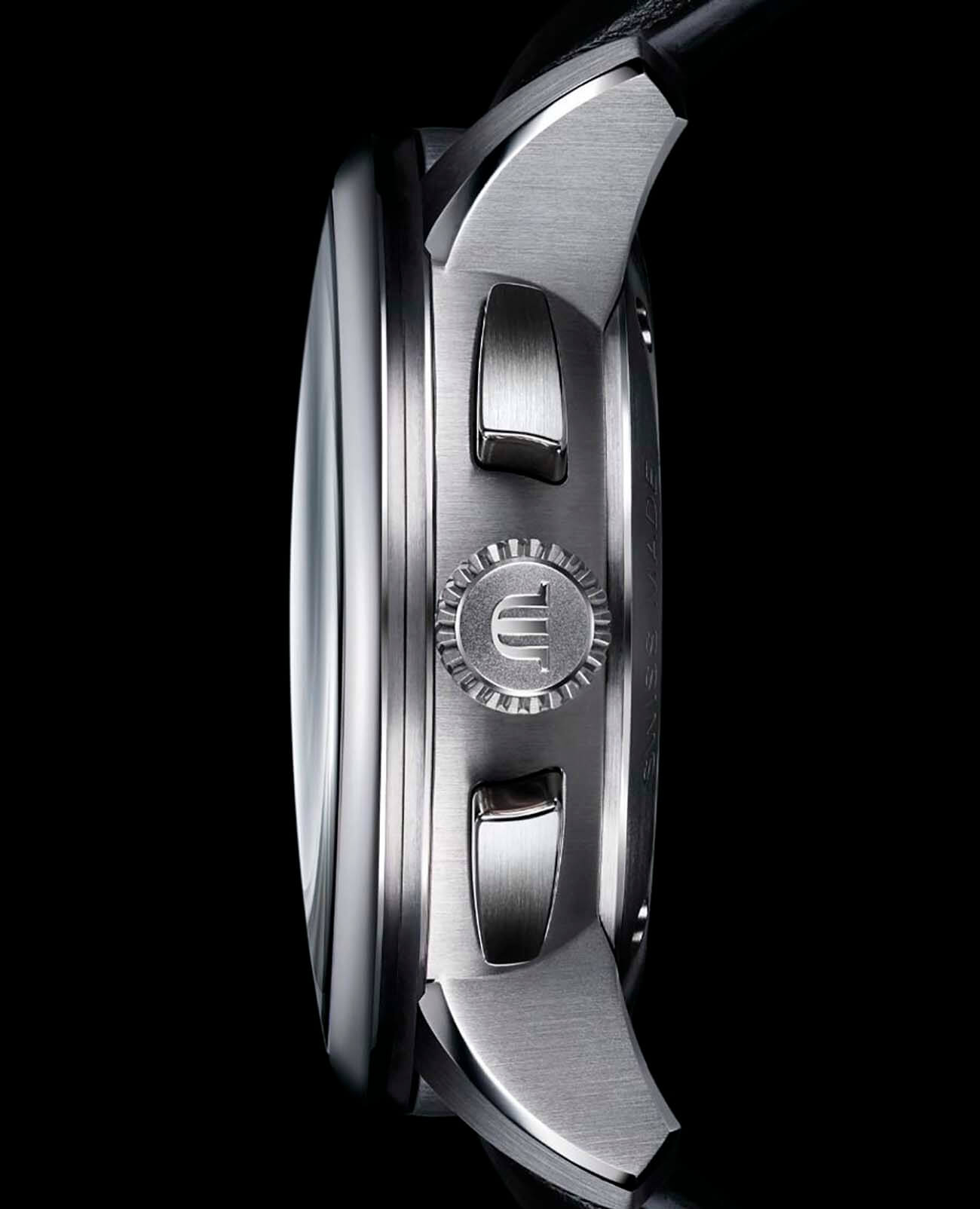 Maurice Lacroix Maurice Lacroix Masterpiece MP6028-SS001-001-1, masterpiece швейцария мужские часы на браслете кожаный боковой вид