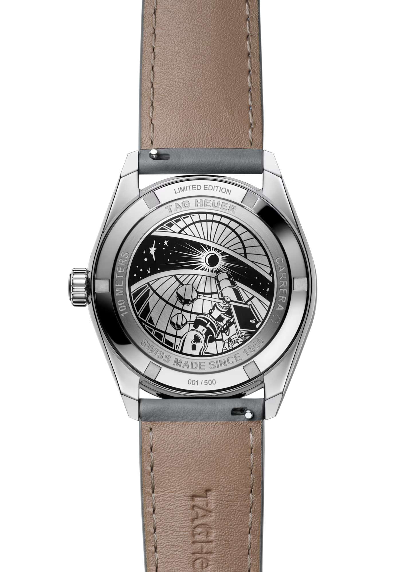 TAG Heuer TAG Heuer Carrera Astronomer WBX2112.FC6615, carrera швейцария мужские часы на браслете кожаный боковой вид