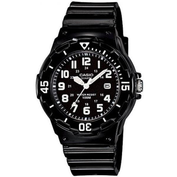 Casio Casio Collection LRW-200H-1BVDF (LRW-200H-1B)  LRW-200H-1B кварцевые женские часы черный циферблат, браслет пластик — вид спереди