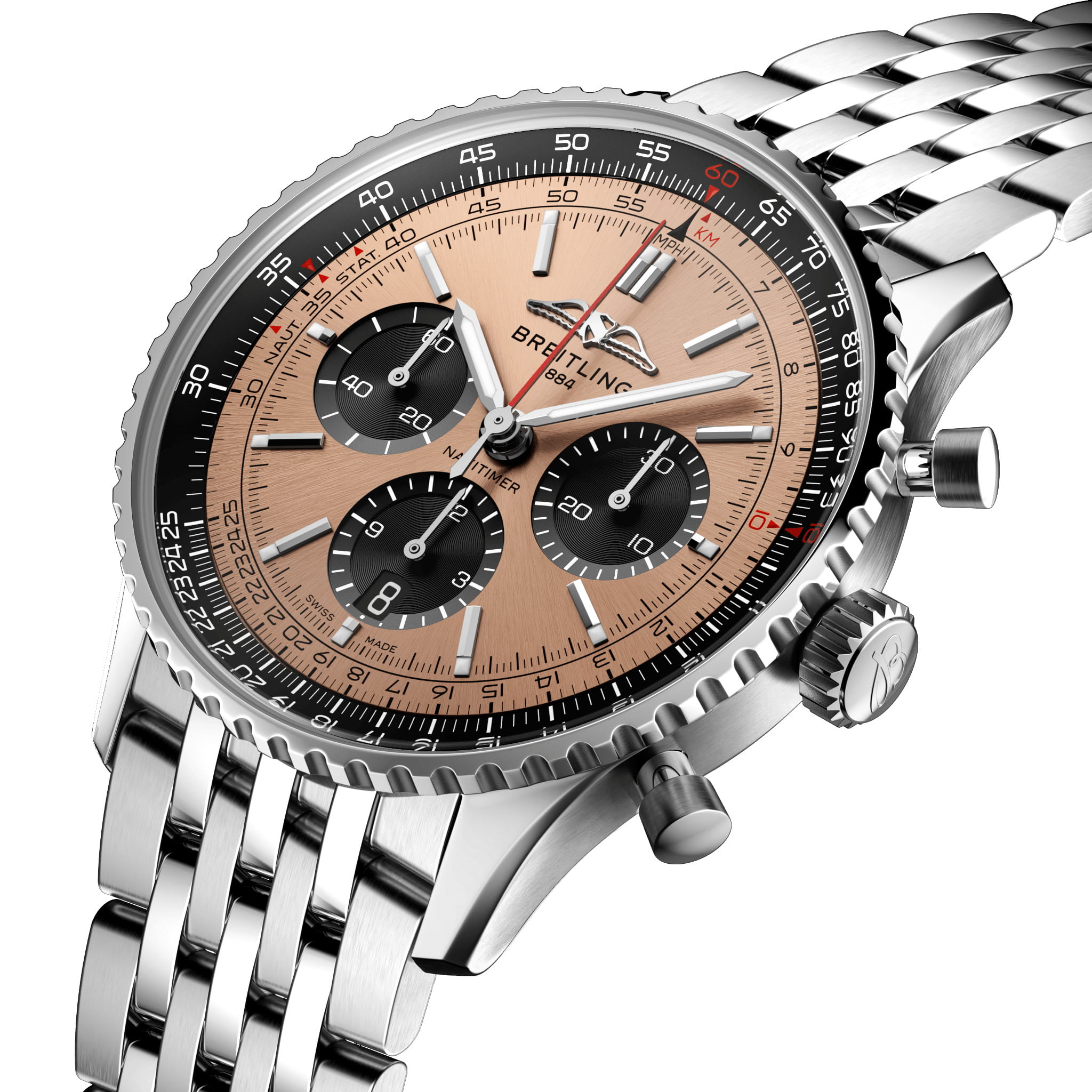 Breitling Breitling Navitimer B01 Chronograph 43 AB0138241K1A1  - задняя крышка металл сталь корпуса, швейцария часы