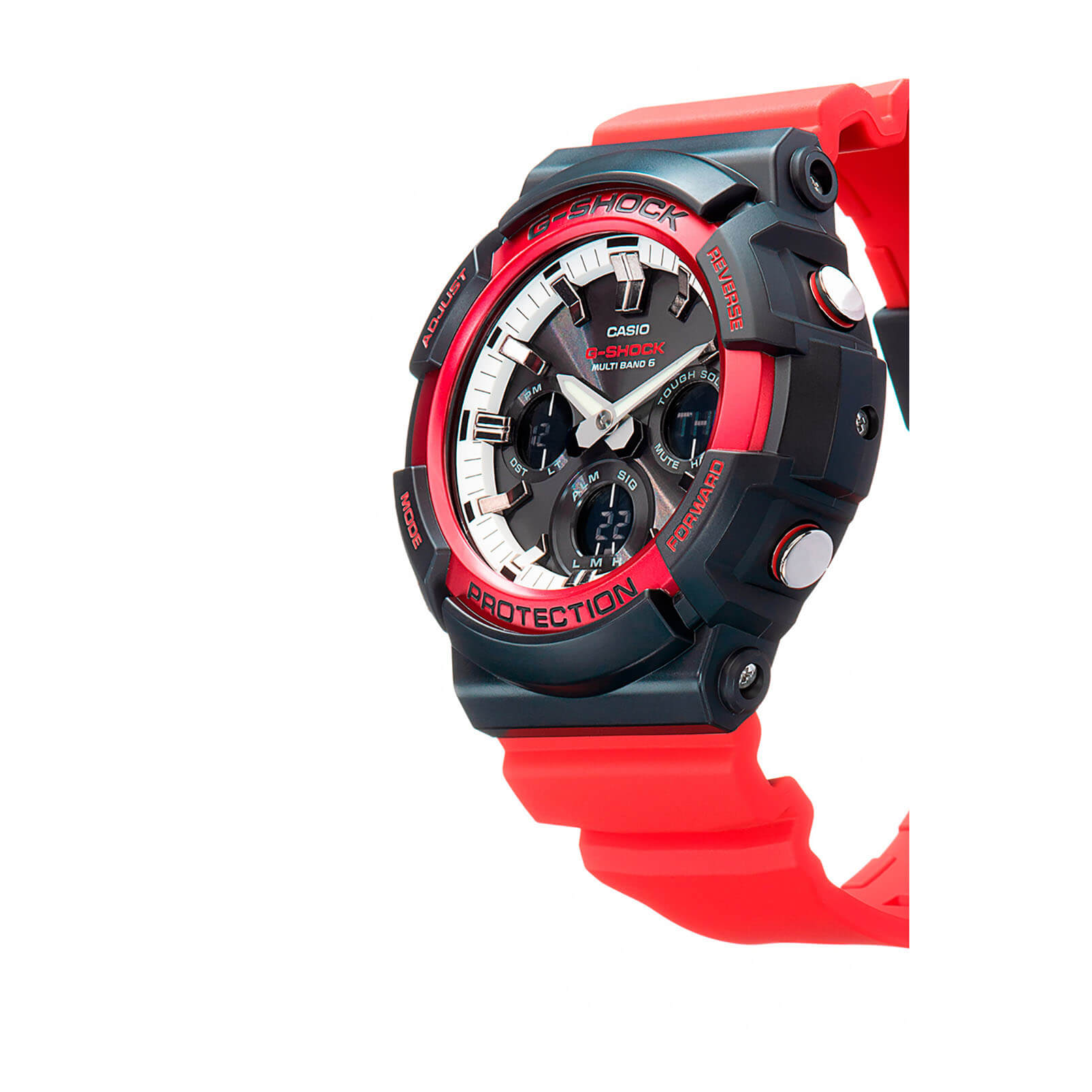 Casio Casio G-Shock GAW-100RB-1A электронные мужские часы часы крупный план черный циферблата
