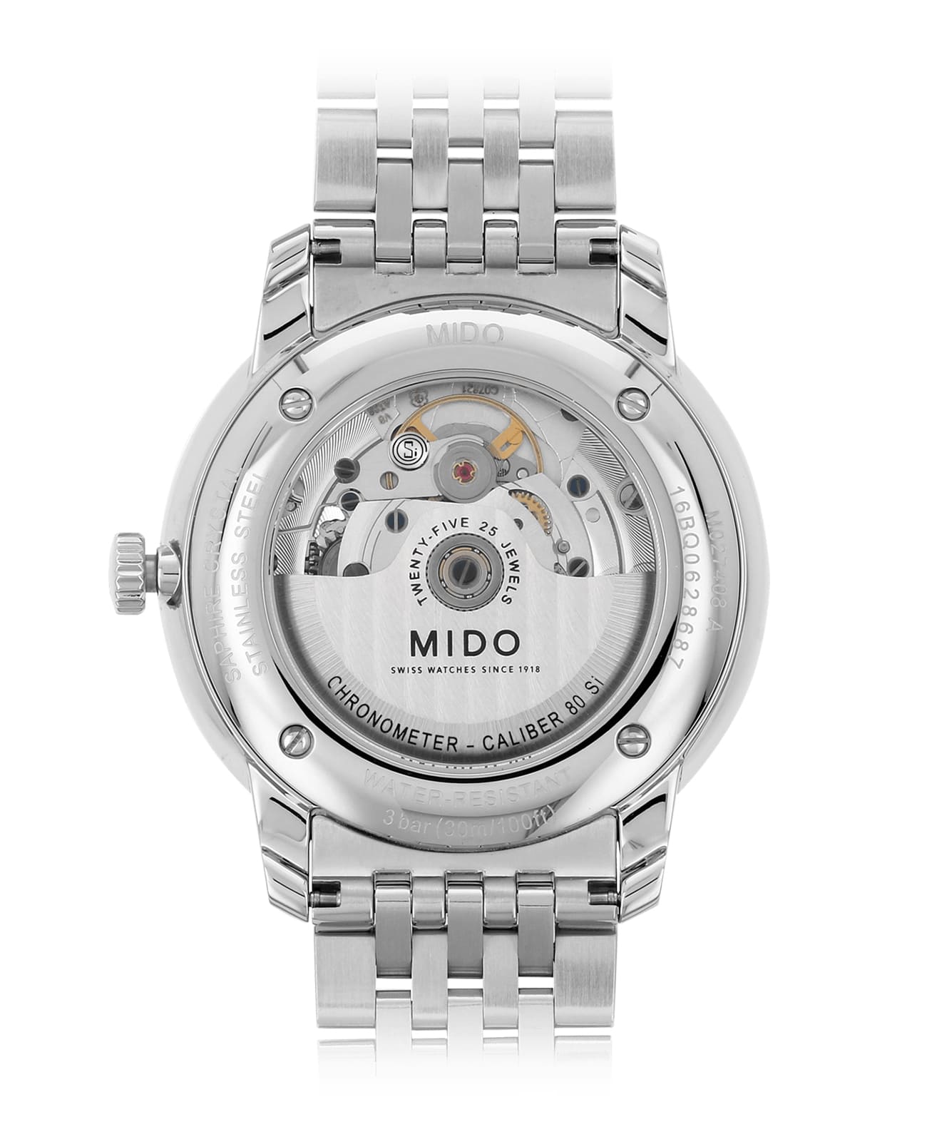 Mido Mido Baroncelli Chronometer Silicon Gent M027.408.11.031.00 , наручные мужские часы фото под углом
