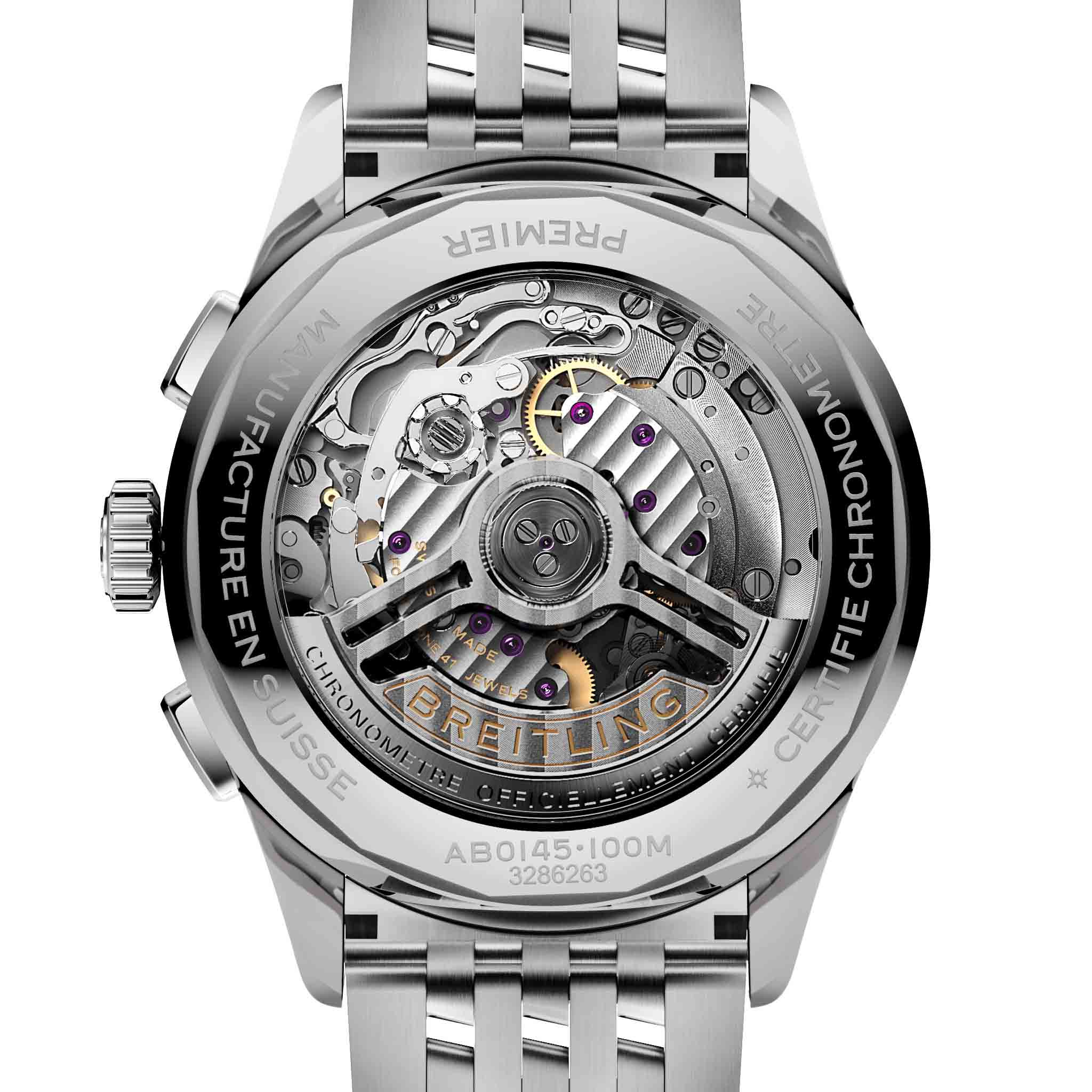 Breitling Breitling Premier B01 Chronograph 42 AB0145171C1A1 , наручные мужские часы фото под углом