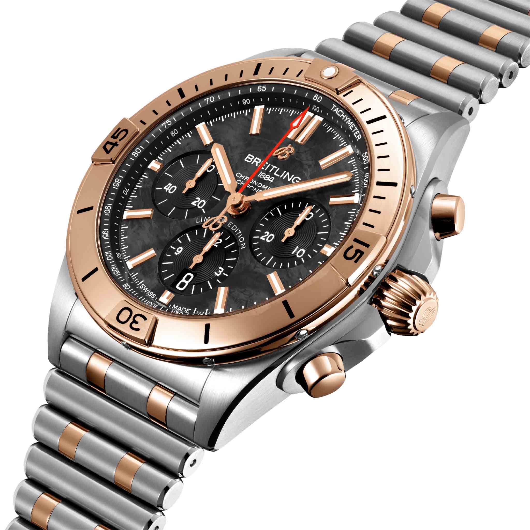 Оригинальные часы Breitling Breitling Chronomat B01 42 UB01341A1B1U1 механические калибр механизма мануфактурный механизм breitling caliber b01 общий вид