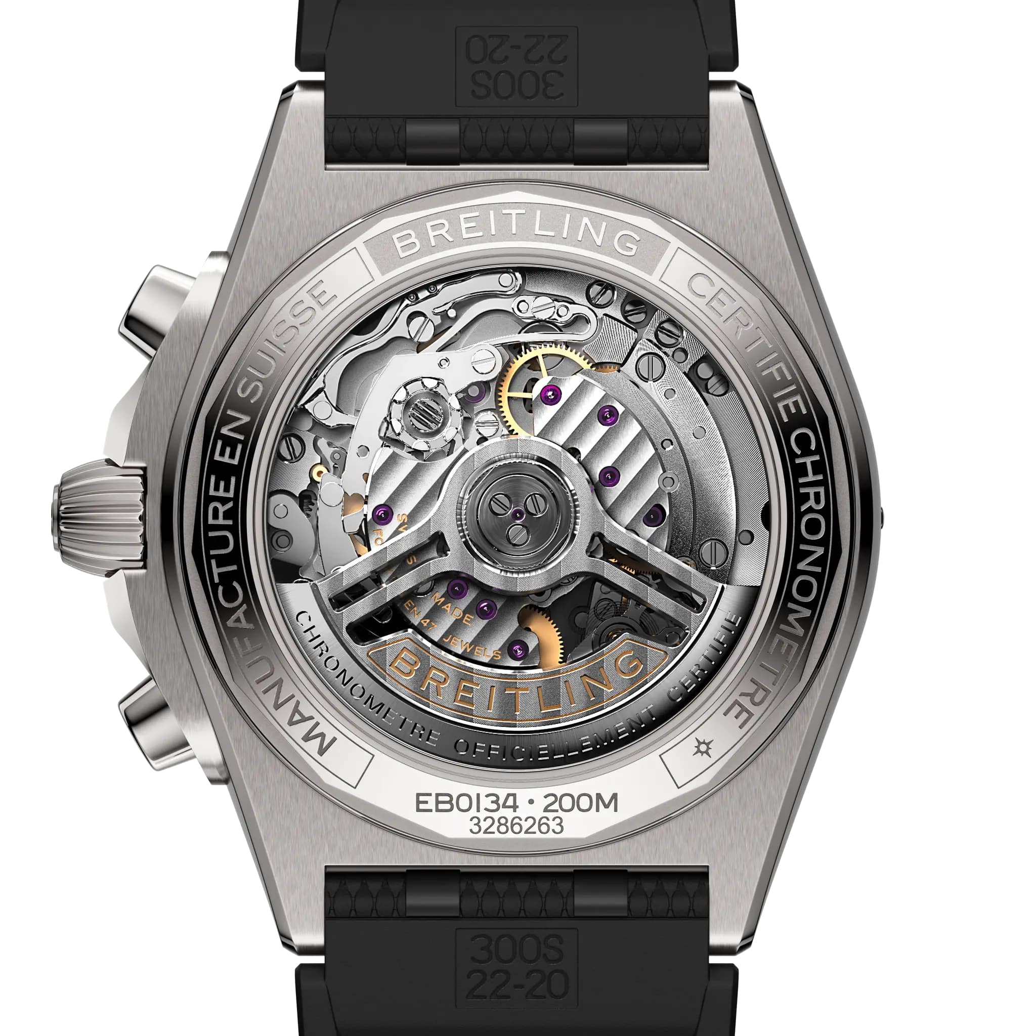 Оригинальные часы Breitling Breitling Chronomat B01 42 EB0134101M1S1 механические калибр механизма мануфактурный механизм breitling caliber b01 общий вид