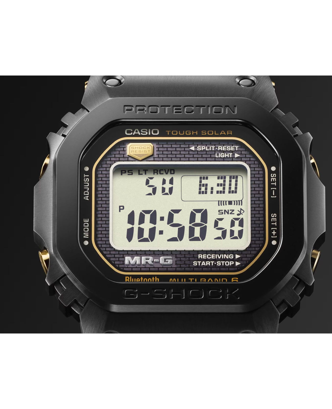 Casio MRG-B5000R-1 мужские часы застежка крупным планом