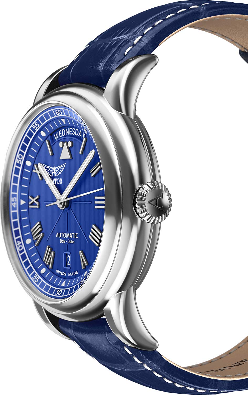 Aviator Aviator Douglas Day-Date V.3.35.0.276.4, douglas day date швейцария мужские часы на браслете кожаный боковой вид