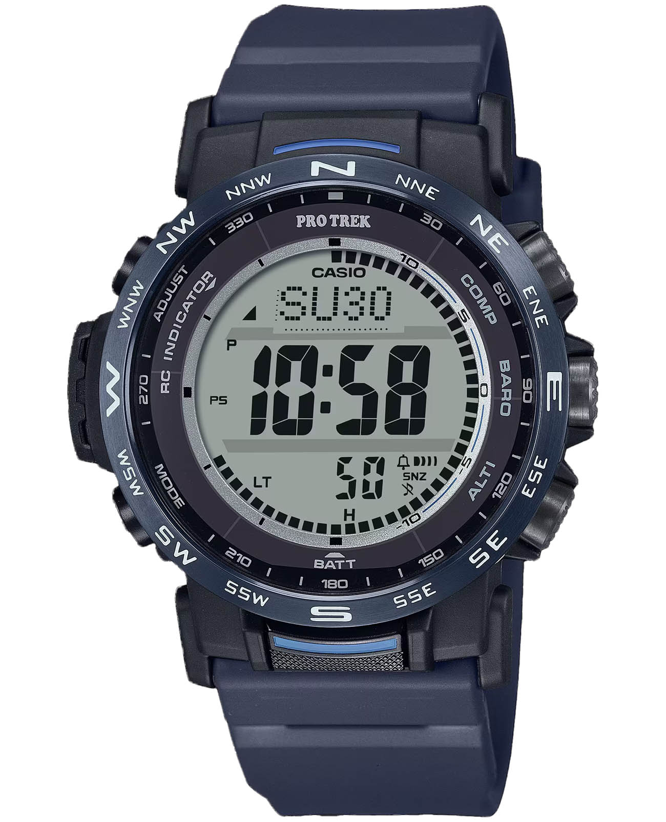 Casio Casio Pro Trek PRW-35Y-2DR (PRW-35Y-2) PRW PRW-35Y-2 кварцевые мужские часы серый циферблат, браслет пластик — вид спереди