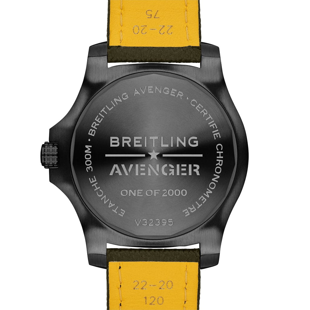 Оригинальные часы Breitling Breitling Avenger Automatic GMT 45 Night Mission Limited Edition V323952A1L1X1 механические калибр механизма breitling 32 общий вид