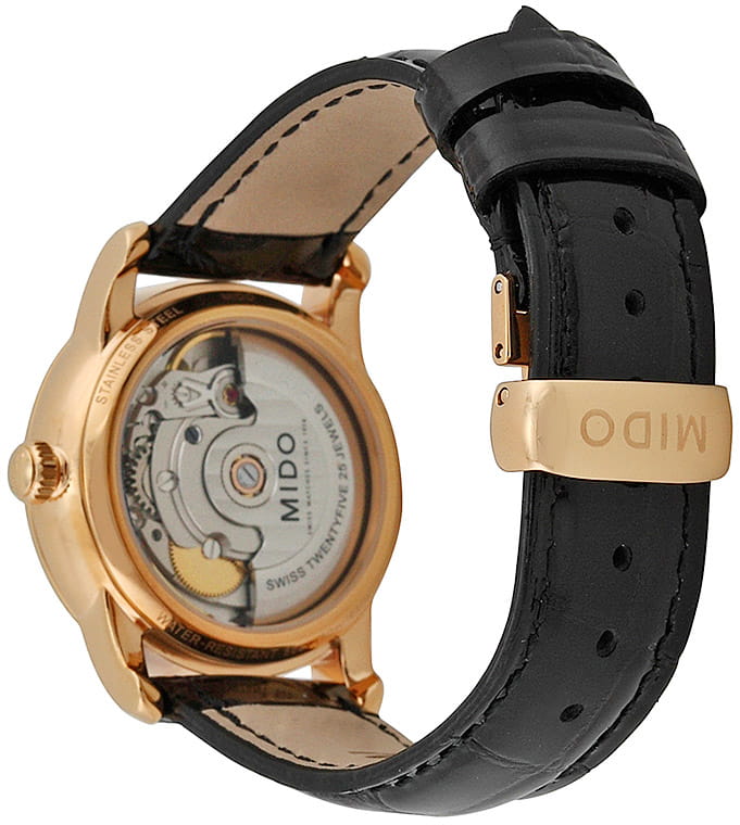 Mido Mido Baroncelli II Lady M007.207.36.036.00 механические женские часы часы крупный план белый циферблата